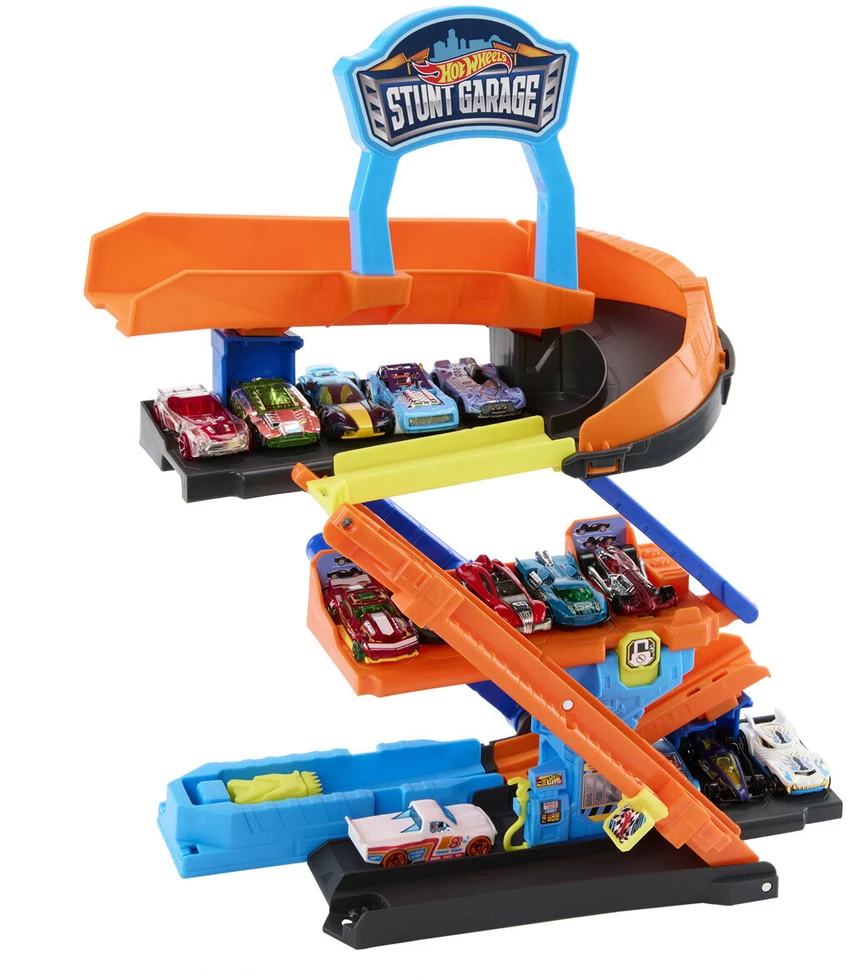 „Hot Wheels“ – miestą transformuojantis kaskadininkų garažas (JHL94)