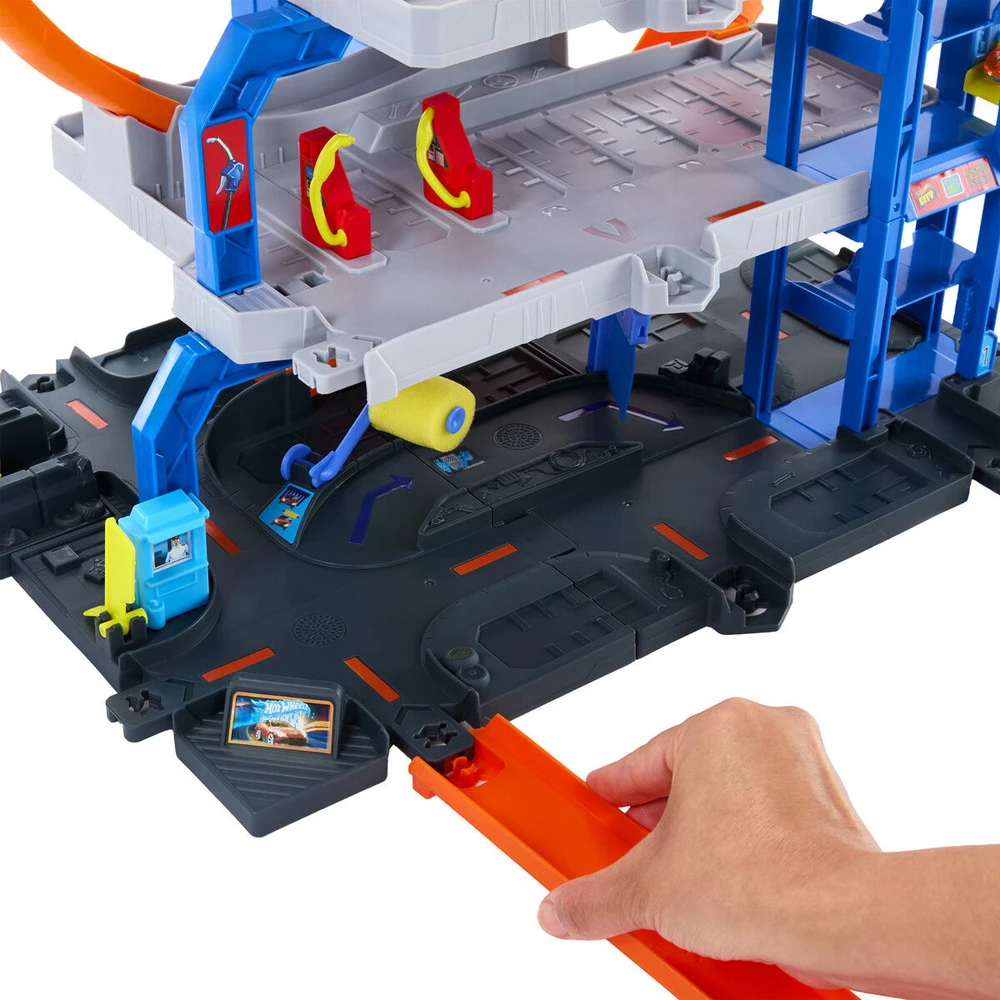 Mattel HOT WHEELS Rinkinys – Mega garažas su kilpomis (JBM74)