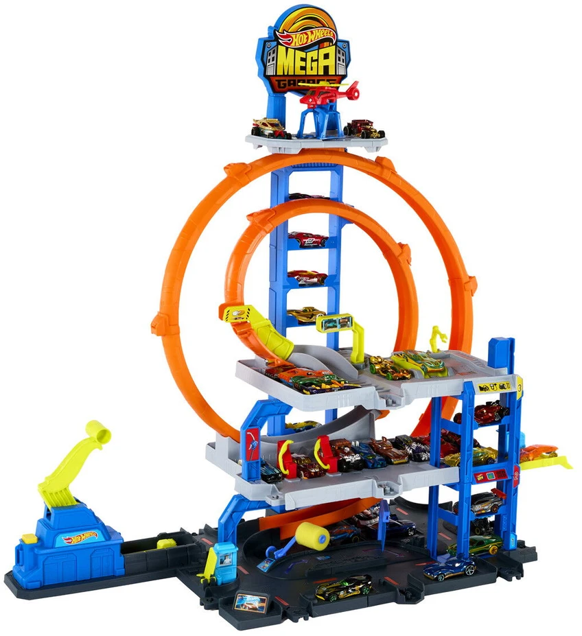 Mattel HOT WHEELS Rinkinys – Mega garažas su kilpomis (JBM74)