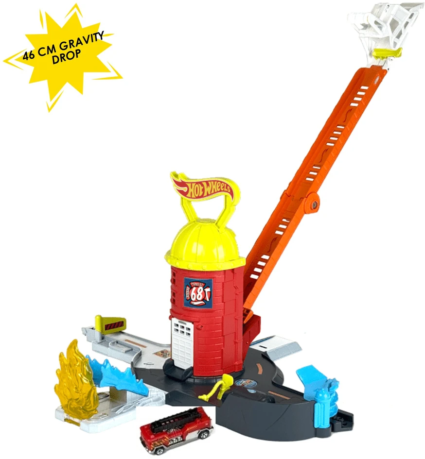 Mattel HOT WHEELS CITY rinkinys – Super gaisrinės stotis (JHL95)