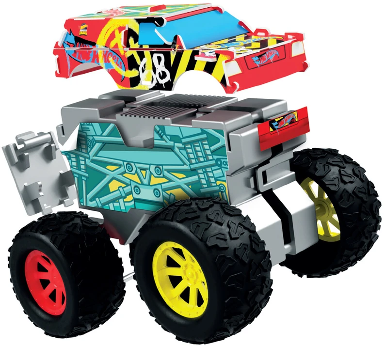Hot Wheels - „Mini Maker Kitz“ monstrų sunkvežimio rinkinys (BLA85738)