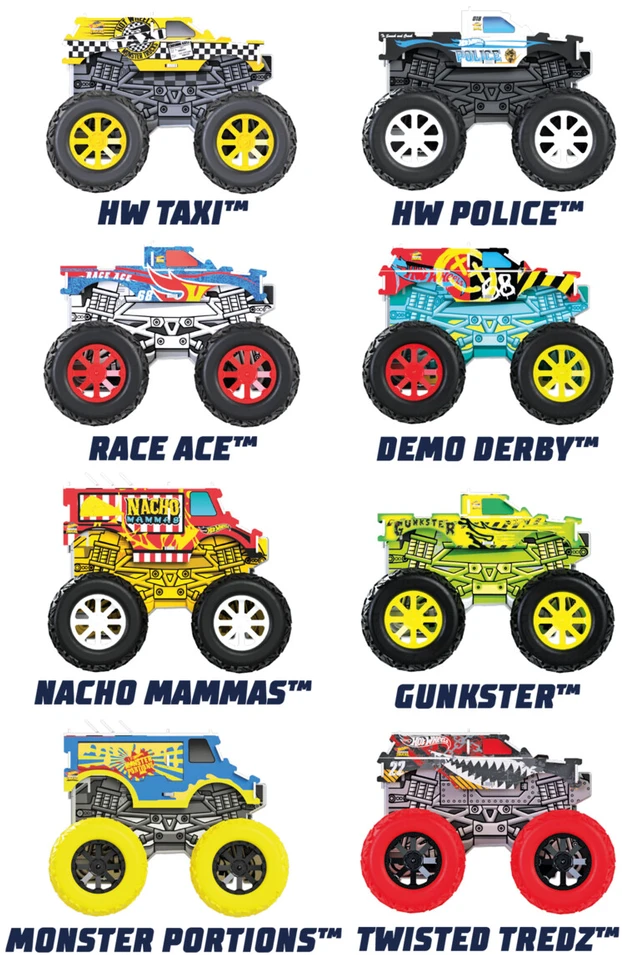 Hot Wheels - „Mini Maker Kitz“ monstrų sunkvežimio rinkinys (BLA85738)