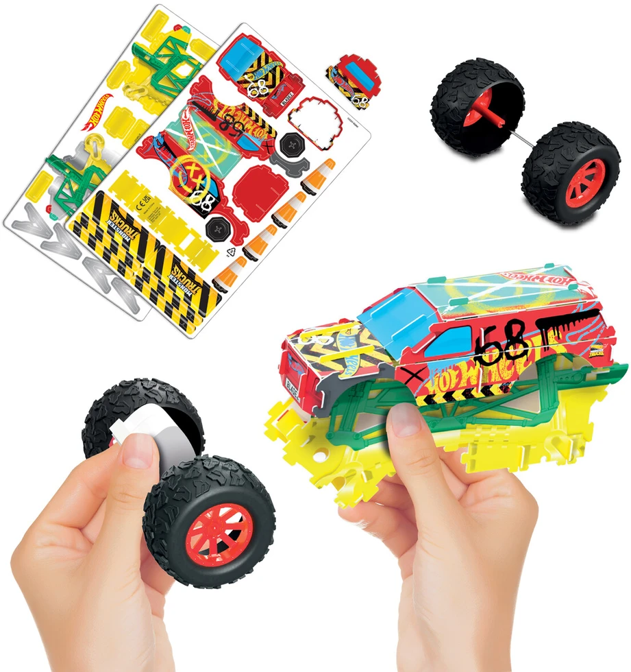 Hot Wheels - „Motor Maker Kitz“ monstrų sunkvežimio rinkinys (BLA85578)