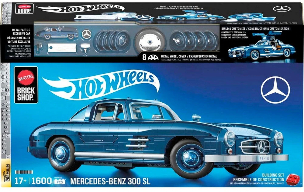 MATTEL BRICK SHOP HOT WHEELS konstruktorius – Mercedez Benz 300 SL (HWW25)