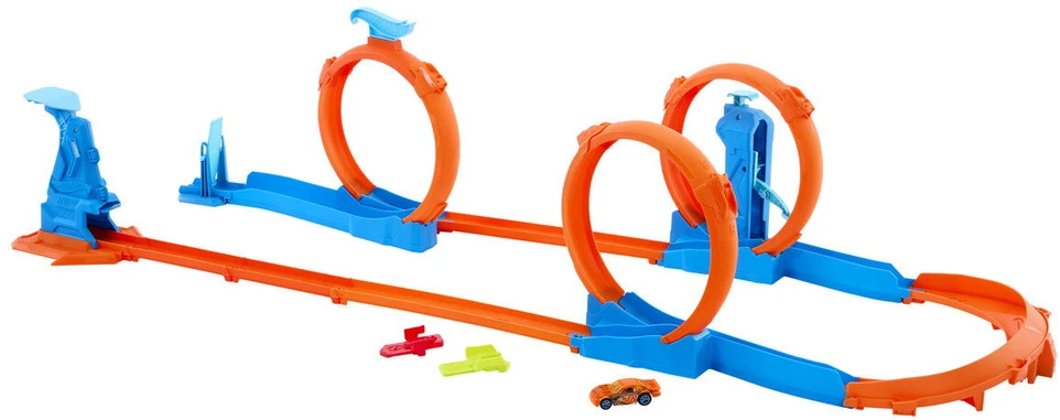 Mattel HOT WHEELS trąsų prailginimų rinkinys – Trys kilpos (JDW39)