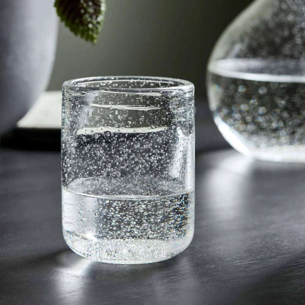 House Doctor - „Ried Glass“ - aukštis 11 cm - skaidrus - 4 vnt. rinkinys