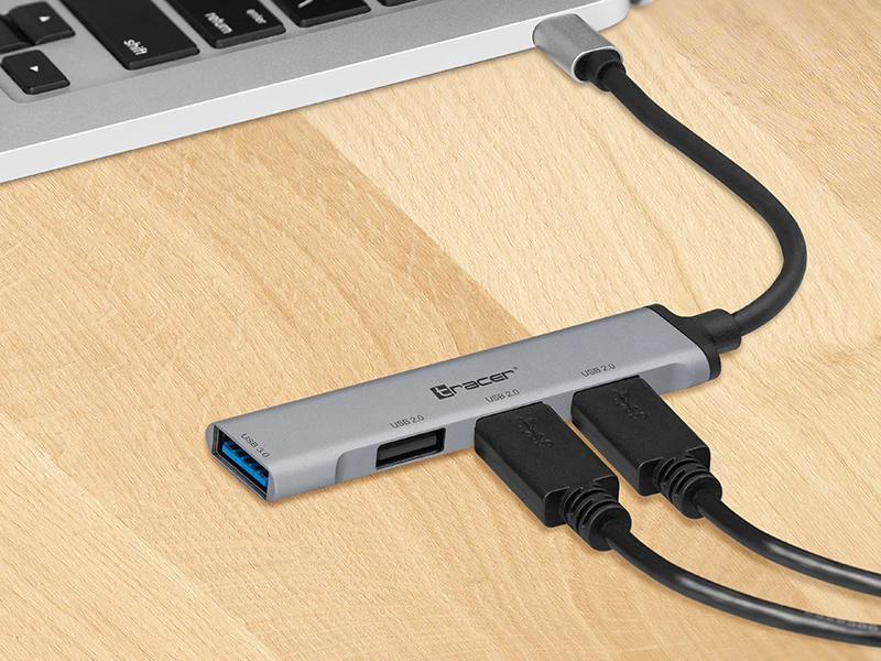 TRACER USB 3.0 H40 4 jungtys. USB-C hub