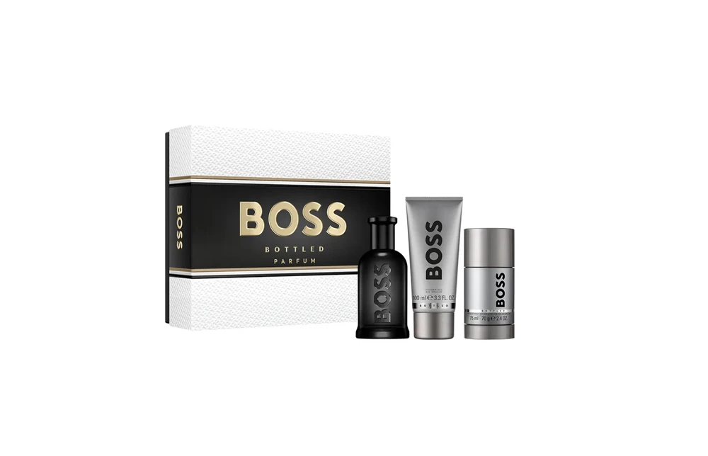 HUGO BOSS Boss Bottled rinkinys vyrams (EDP, 100 ml + dušo želė, 100 ml + dezodorantas, 75 ml)