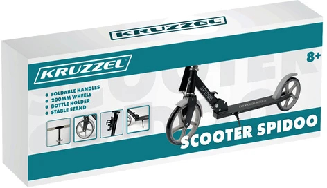 Spidoo paspirtukas pilka Kruzzel 25629