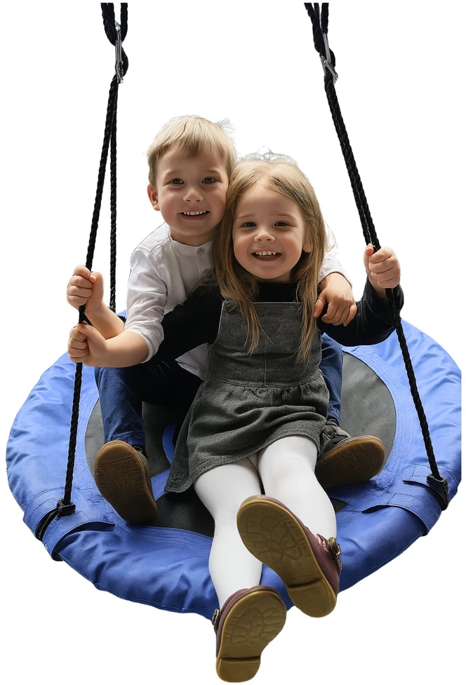 Lean Sport Vaikiškos sūpynės „Gandro lizdas“ Leansport mėlynos 80 cm