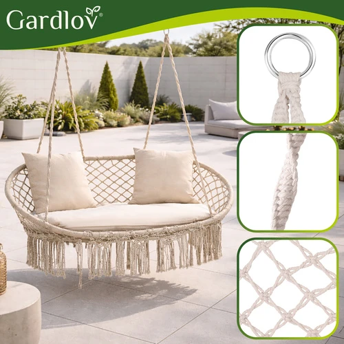 Gardlov dvigubos grietinėlės gandro lizdo sūpynės