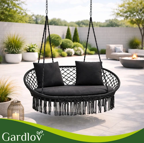 Gardlov dvigubos juodos „Crow's Nest“ sūpynės