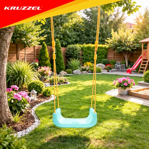 Kruzzel 3-in-1 Kreminis and Turquoise Children's Swing