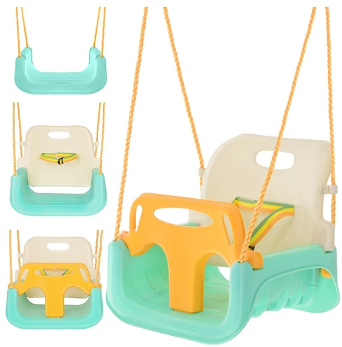 Kruzzel 3-in-1 Kreminis and Turquoise Children's Swing