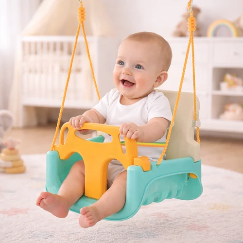 Kruzzel 3-in-1 Kreminis and Turquoise Children's Swing
