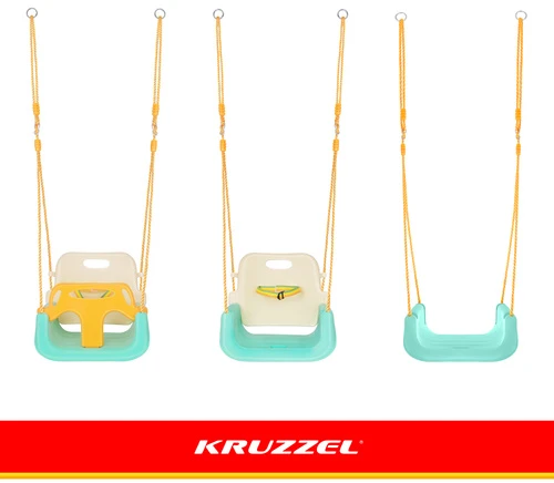 Kruzzel 3-in-1 Kreminis and Turquoise Children's Swing