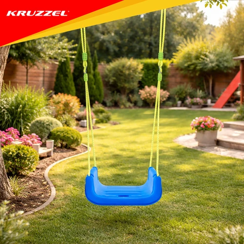 Kruzzel 3-in-1 žalias and mėlynas children's swing