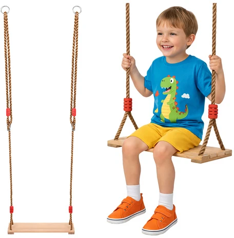 Kruzzel Vienvietės medinės sūpynės Fun