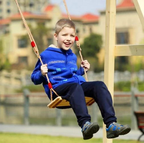 Kruzzel Vienvietės medinės sūpynės Fun