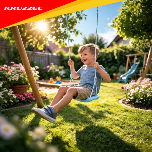 Kruzzel Plastic swing - mėlynas 25446