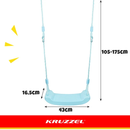 Kruzzel Plastic swing - mėlynas 25446