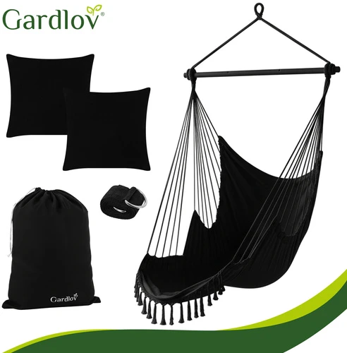 Sūpynės - pakabinamos kėdės 210 cm juodas Gardlov