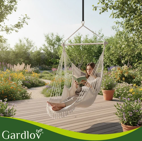 Sūpynės - pakabinamos kėdės 210 cm smėlio spalvos Gardlov