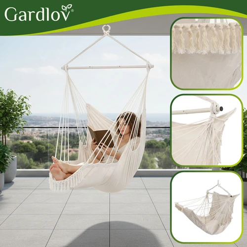 Sūpynės - pakabinamos kėdės 210 cm smėlio spalvos Gardlov