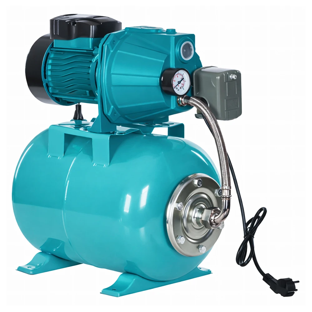 Hydrofor Hidroforas vandeniui, hidroforo siurblio bakas 50 l, 750 W, komplektas, efektyvus ir stiprus