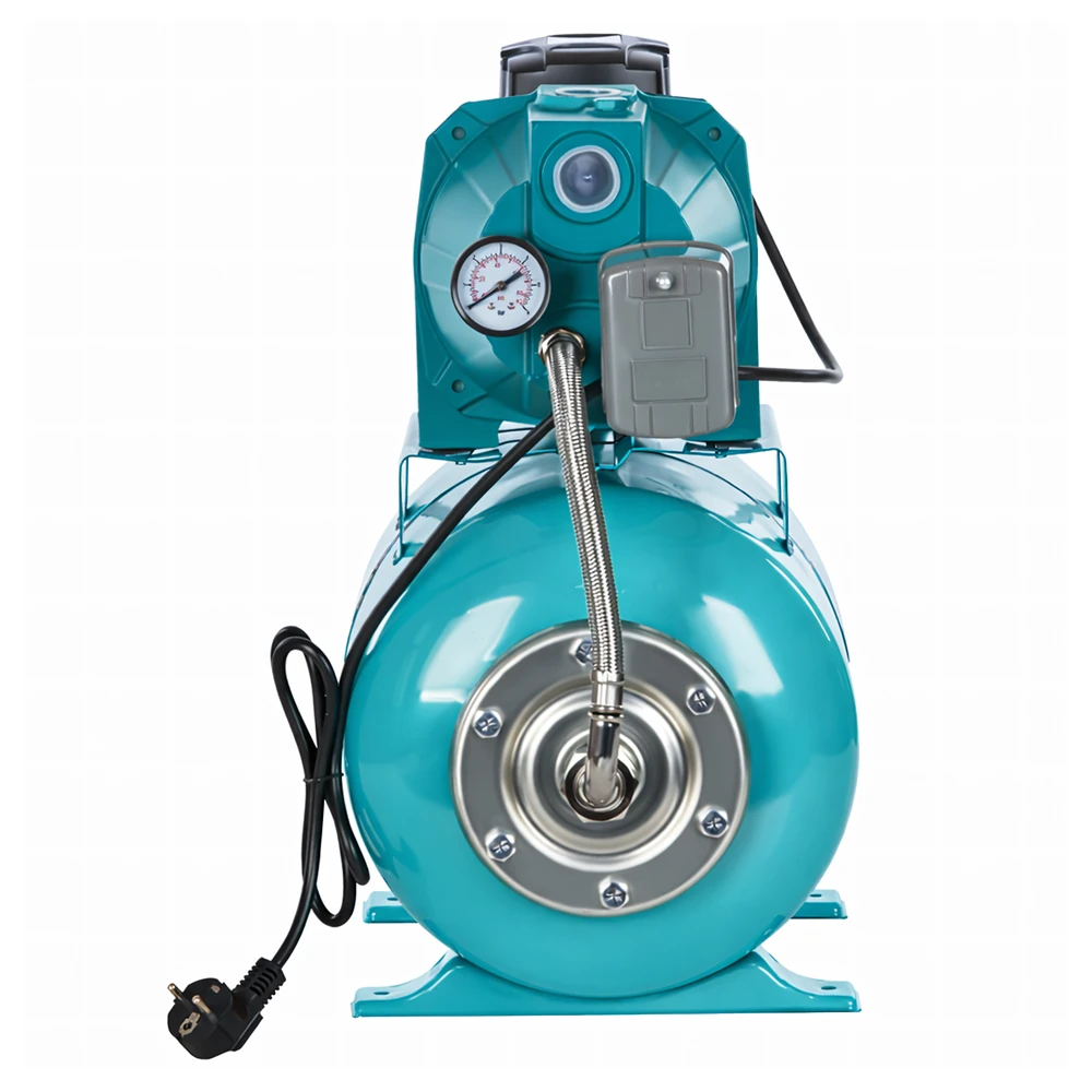 Hydrofor Hidroforas vandeniui, hidroforo siurblio bakas 50 l, 750 W, komplektas, efektyvus ir stiprus