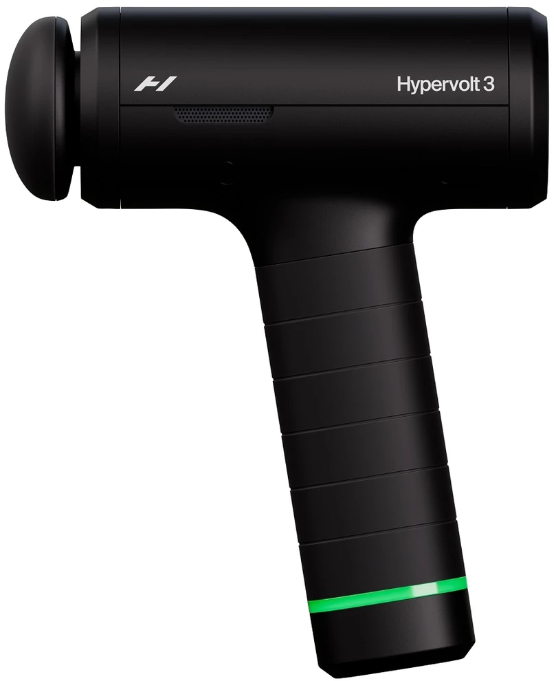 Hyperice Hypervolt 3 perkusinis masažinis pistoletas, juodos spalvos