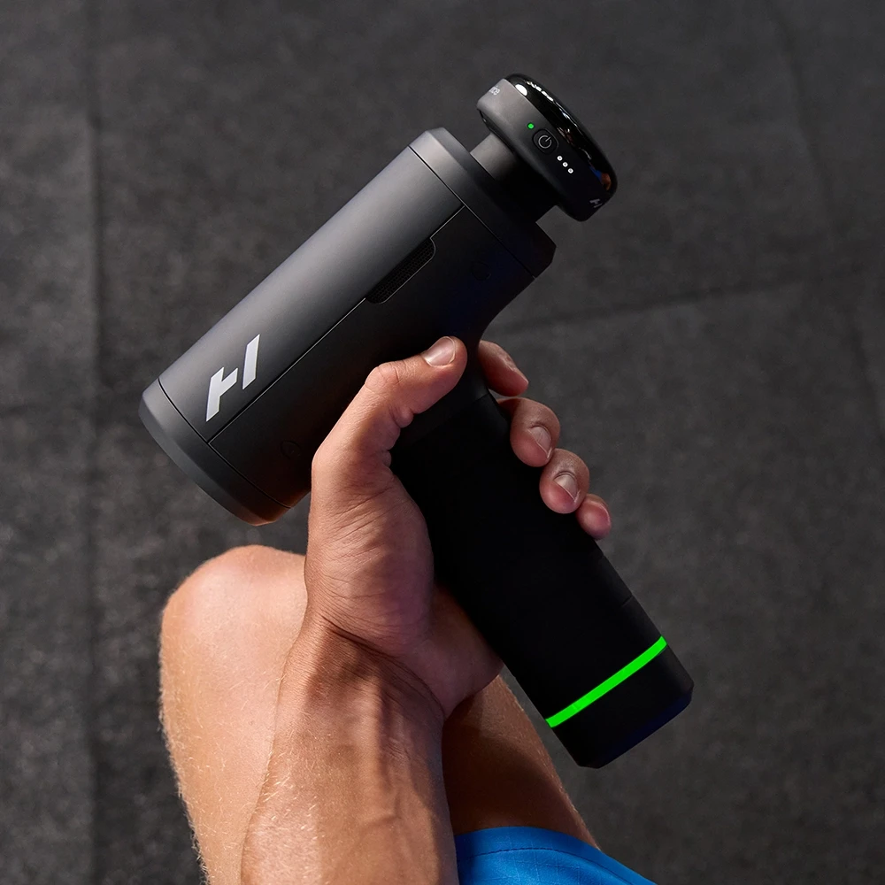 Hyperice Hypervolt 3 Pro perkusinis masažinis pistoletas, juodos spalvos