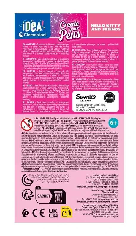 Clementoni Mini Pen Factory Hello Kitty ir draugai