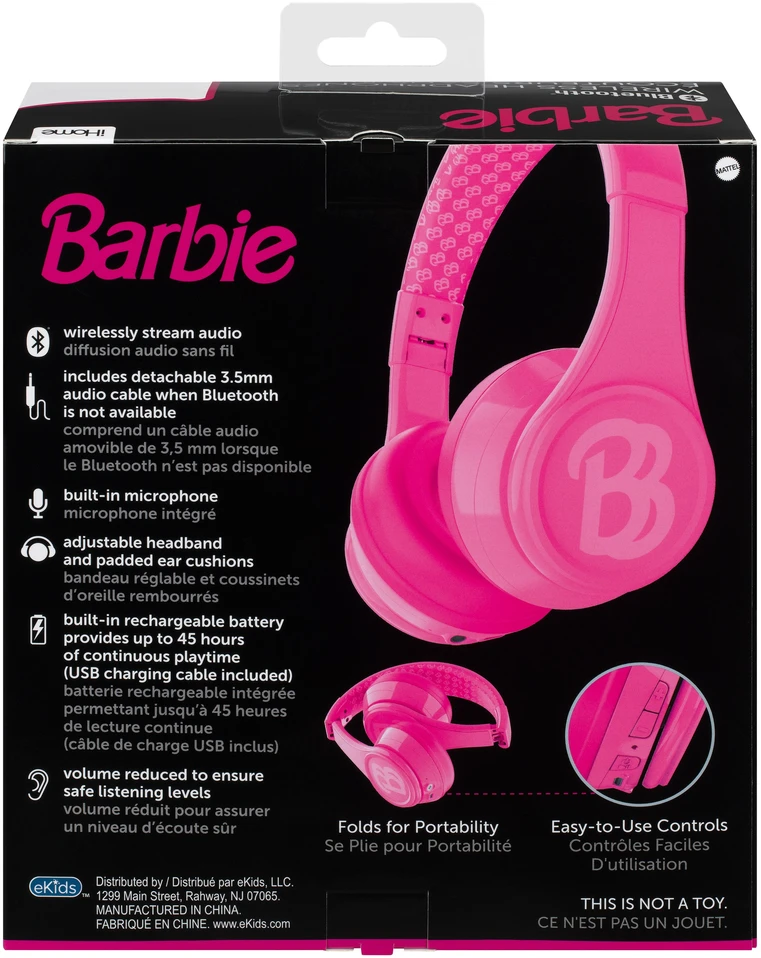 „iHome“ – „Barbie Premium“ „Bluetooth“ ausinės