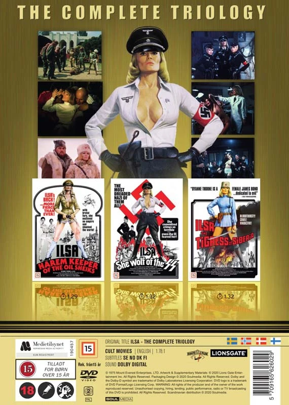 Ilsos trilogija – Vilkė iš Waffen SS – (3 DVD rinkinys)