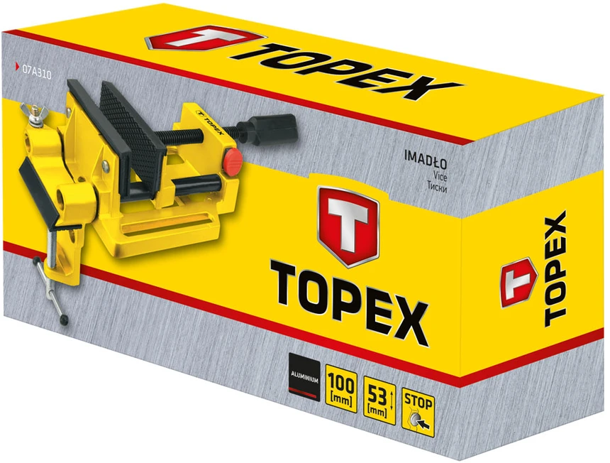 Spaustukas TOPEX 07A310, 100 mm, aliuminis