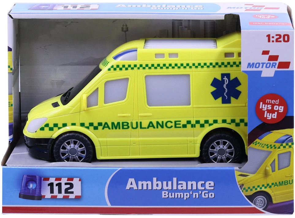 Impulse Toys 112 variklis – greitosios pagalbos automobilis su garsu ir šviesa