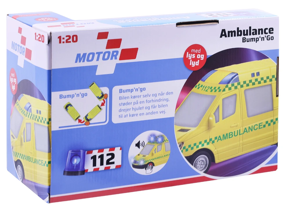 Impulse Toys 112 variklis – greitosios pagalbos automobilis su garsu ir šviesa