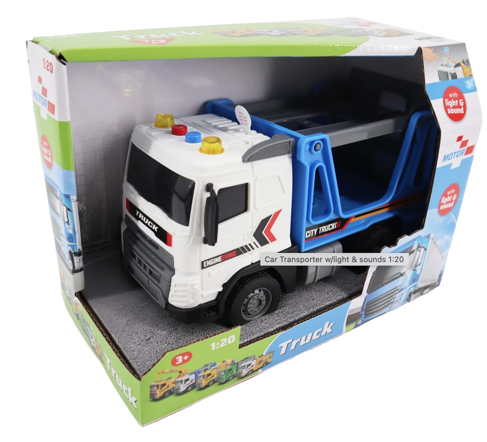 Impulse Toys „Motor 112“ – automobilių vežėjas su šviesomis ir garsu 1:20
