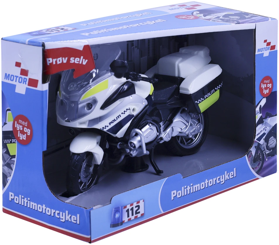 Impulse Toys „Motor 112“ – policijos motociklas su šviesomis ir garsu (18 cm) (I-1600007)