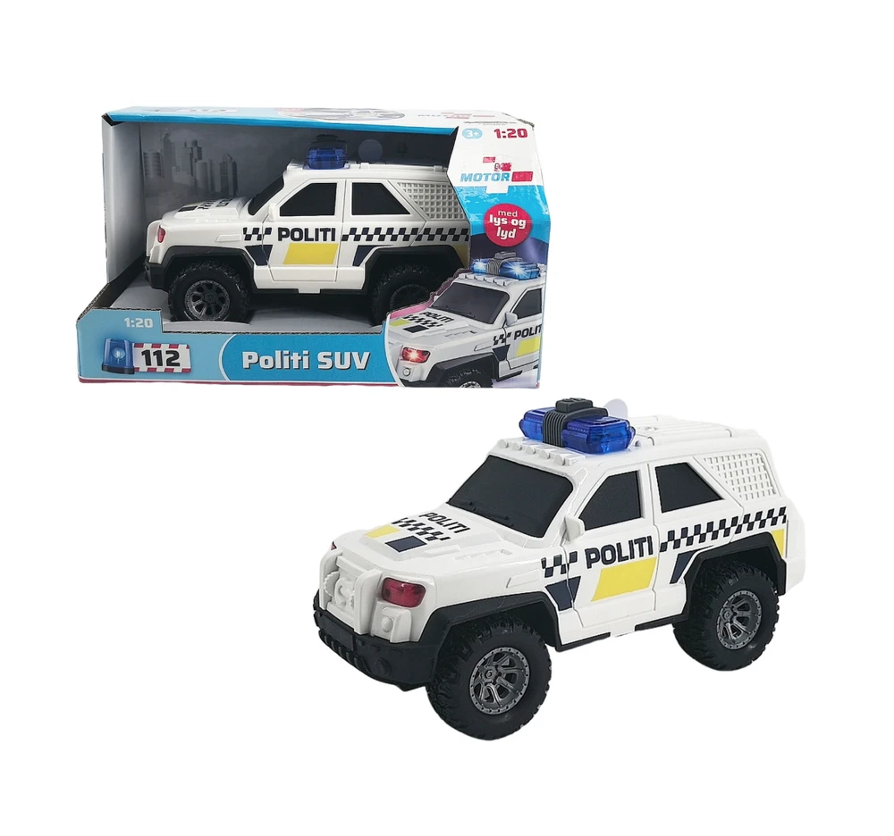 Impulse Toys „Motor 112“ – policijos visureigis su šviesomis ir garsu 1:20 (trinties)