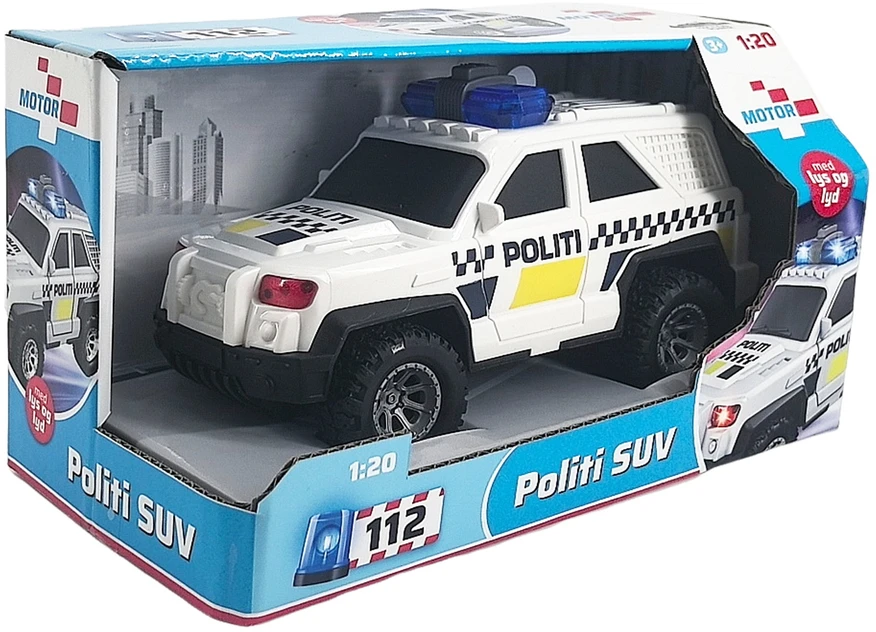 Impulse Toys „Motor 112“ – policijos visureigis su šviesomis ir garsu 1:20 (trinties)