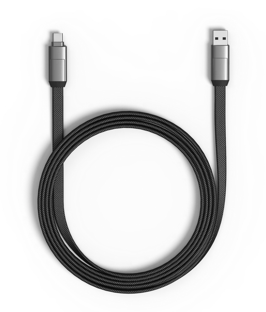 Kabelis visiems įrenginiams Rolling Square inCharge® 6 Max USB-C/Lightning/Micro USB, 1.5m/ 6770058