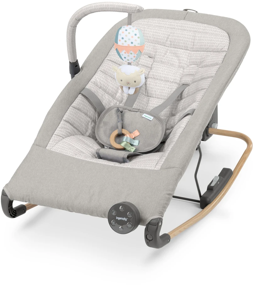 „Ingenuity“ – „Keep InMotion“ automatinė supamoji sėdynė – pilka – 0–6 mėn.