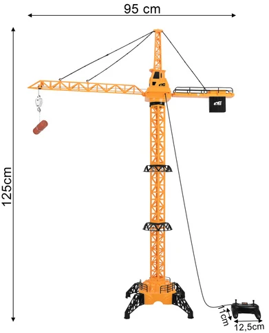 Inne - Remote controlled crane/lift 128cm