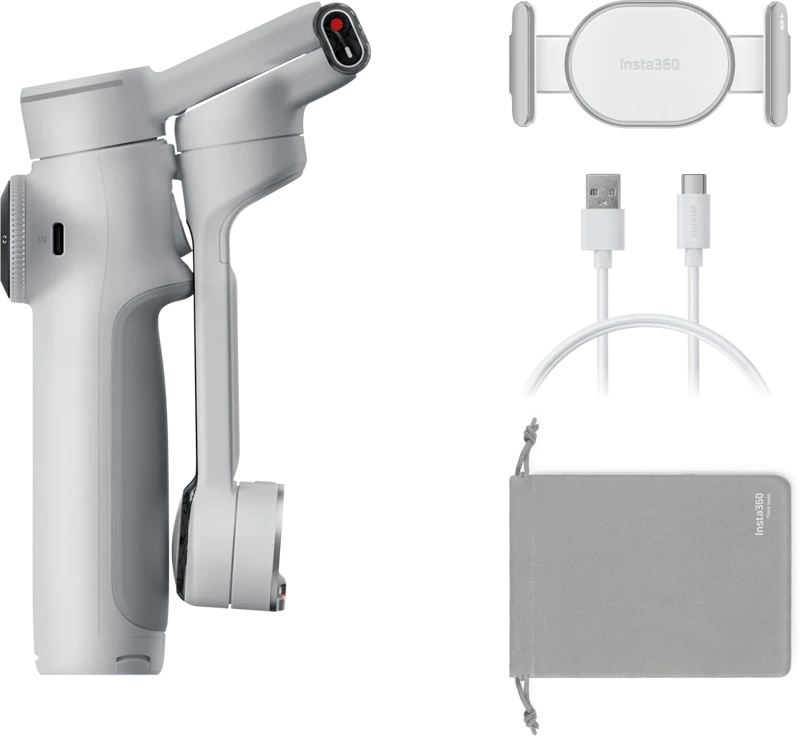 Insta360 Flow 2 Pro vaizdo stabilizatorius telefonui, Pilkas