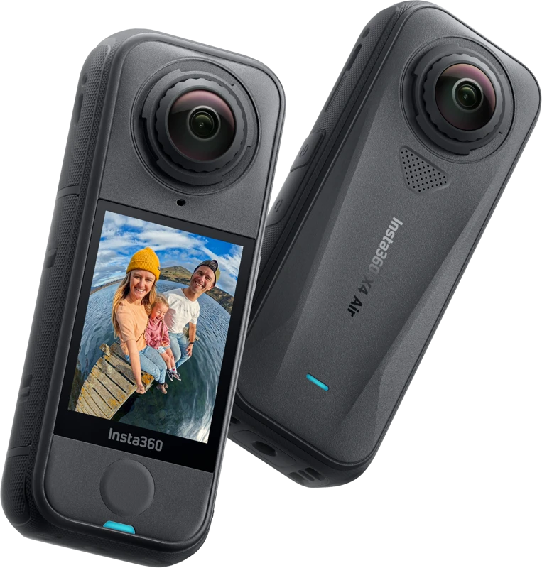 „Insta360 X4 Air“ pradedančiųjų rinkinys – 360° sferinė kamera su priedų rinkiniu