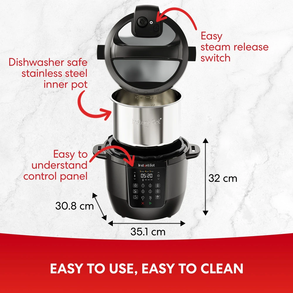 Instant Pot Daugiafunkcinis puodas Classic EU, 5,7L, juoda - 112-2000-01-EU