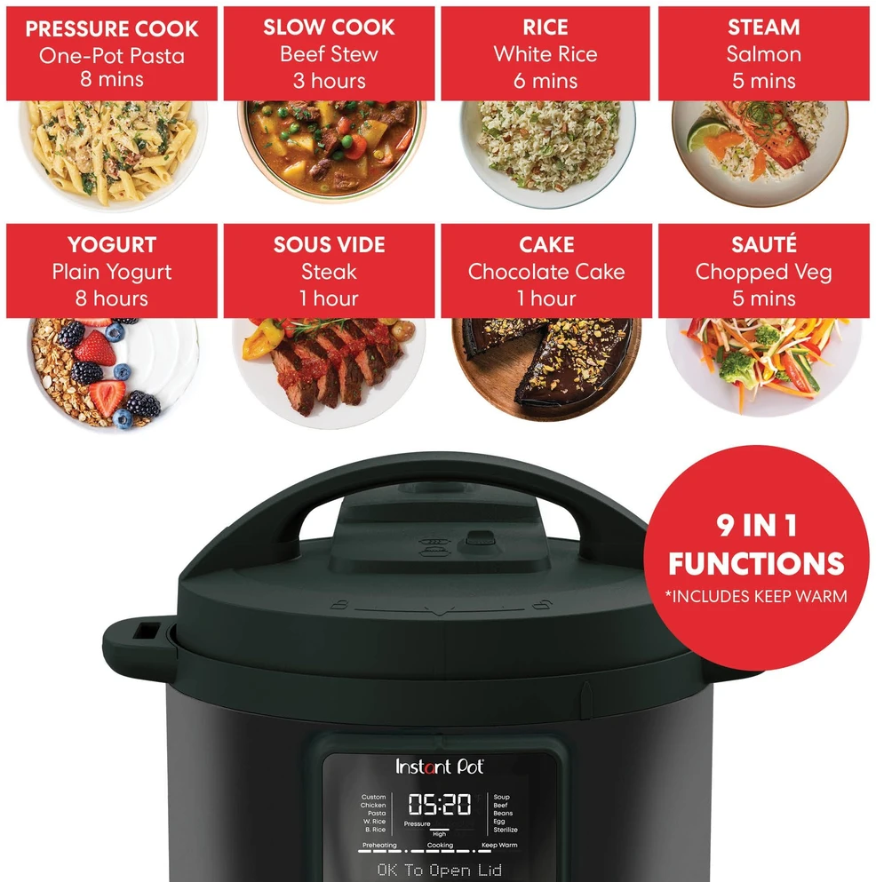 Instant Pot multifunkcinis puodas Duo Plus, 5,7 l talpos, 2300 W, nerūdijantis plienas, DPPC604
