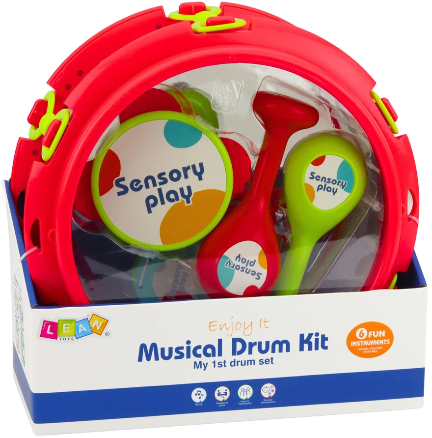 Lean Toys Muzikinių instrumentų rinkinys 6 vnt.